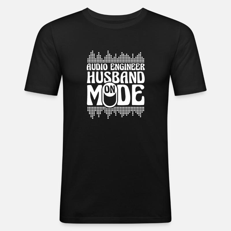 Sound Engineer Sound Engineer Husband - Men's Slim Fit T-Shirt - black