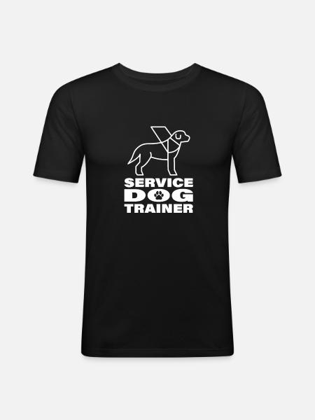 Dog trainer Dog trainer - Men's Slim Fit T-Shirt - black