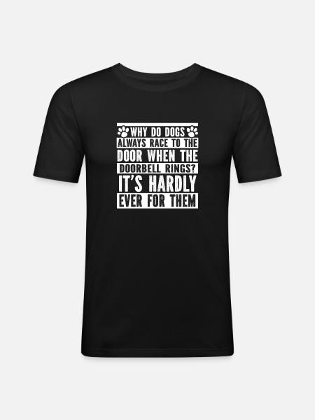 Dog trainer Dog trainer - Men's Slim Fit T-Shirt - black