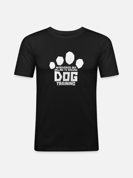 Dog Trainer Paw Dog Trainer - Men's Slim Fit T-Shirt - black
