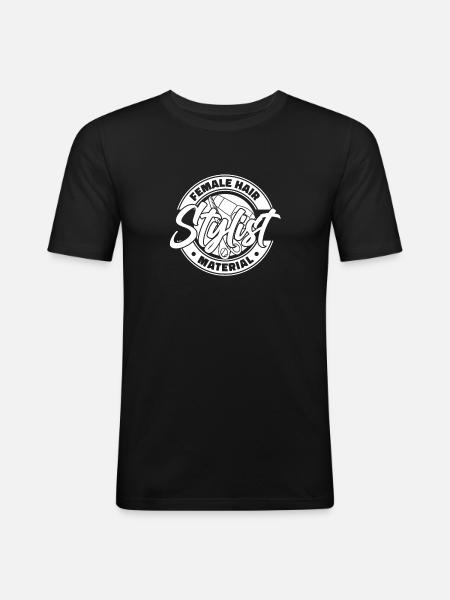 Coiffeur Coiffeur - T-shirt près du corps Homme - noir