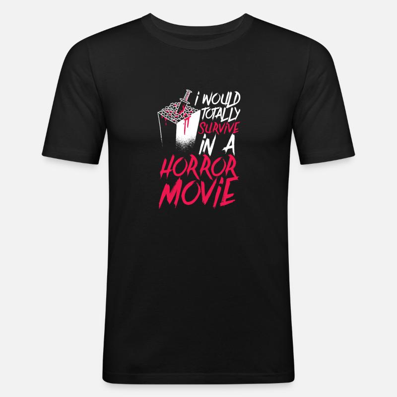 Halloween - Männer Slim Fit T-Shirt - Schwarz