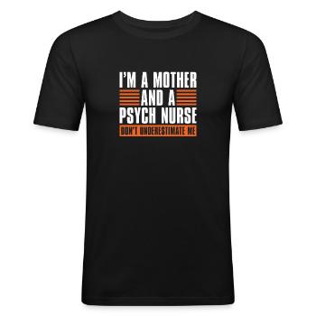 Nurse - Men's Slim Fit T-Shirt - black - Front - Nik (191cm)