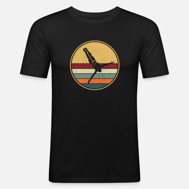Turmspringen Turmspringer - Männer Slim Fit T-Shirt - Schwarz