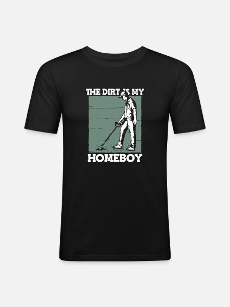 Prospectors Digging Treasure - Men's Slim Fit T-Shirt - black