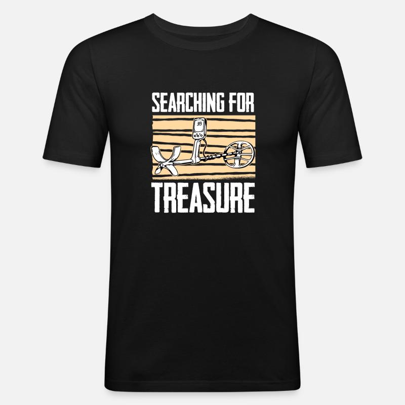 Prospectors Digging Treasure - Men's Slim Fit T-Shirt - black