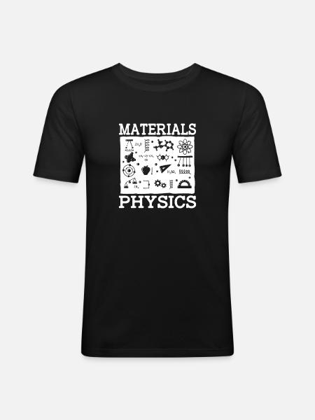Physics Phyiker Applied Physics - Men's Slim Fit T-Shirt - black