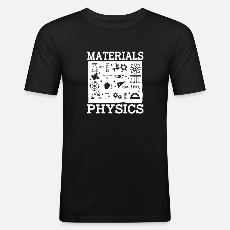 Physics Phyiker Applied Physics - Men's Slim Fit T-Shirt - black
