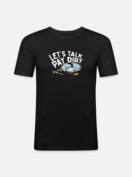 Engineer Witzig Mining Engineer - Men's Slim Fit T-Shirt - black