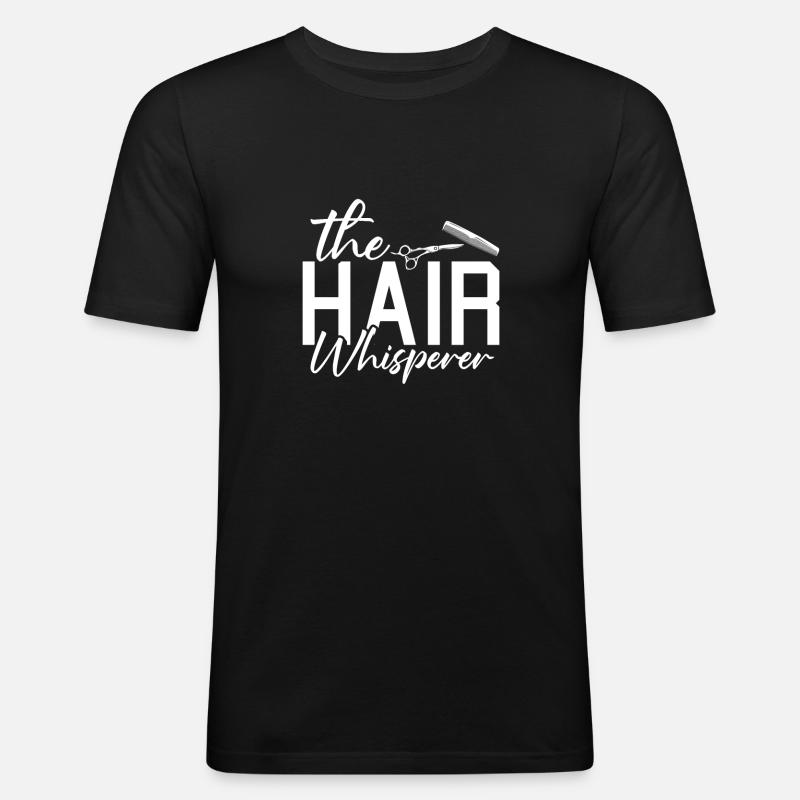 Coiffeur Coiffeur Coiffeur - T-shirt près du corps Homme - noir
