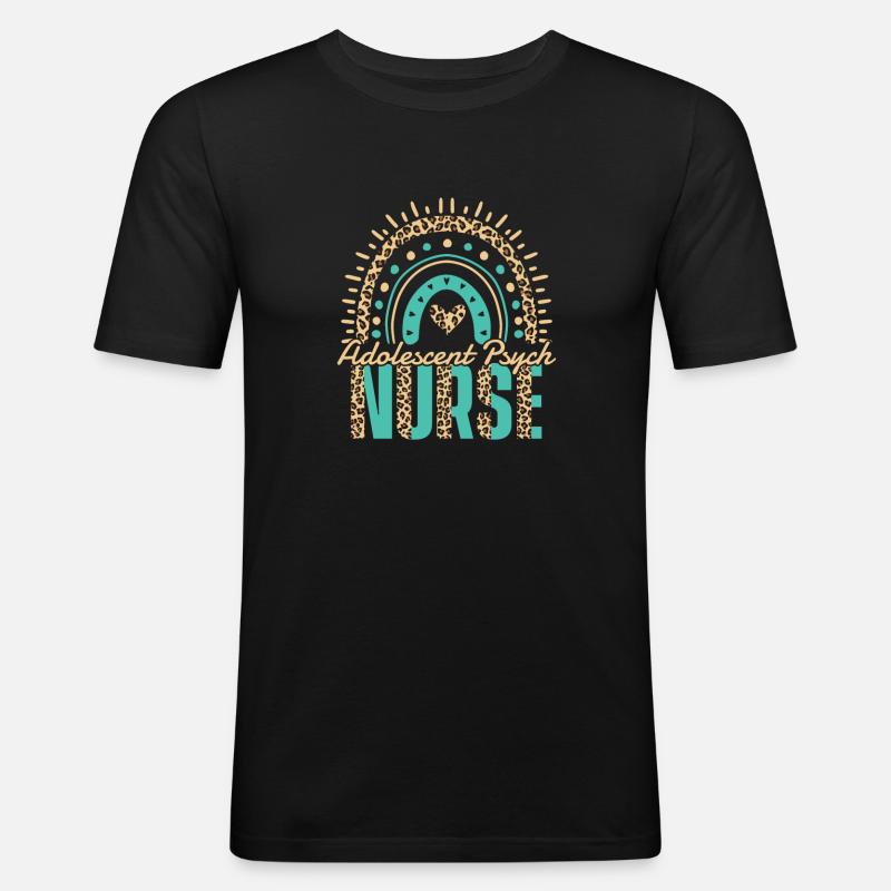 Krankenschwester - Männer Slim Fit T-Shirt - Schwarz