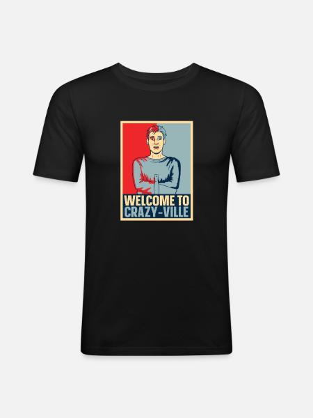 Krankenschwester - Männer Slim Fit T-Shirt - Schwarz