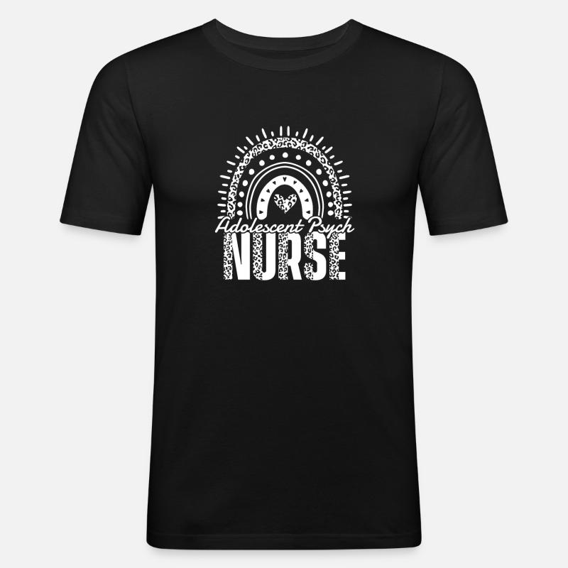 Krankenschwester - Männer Slim Fit T-Shirt - Schwarz