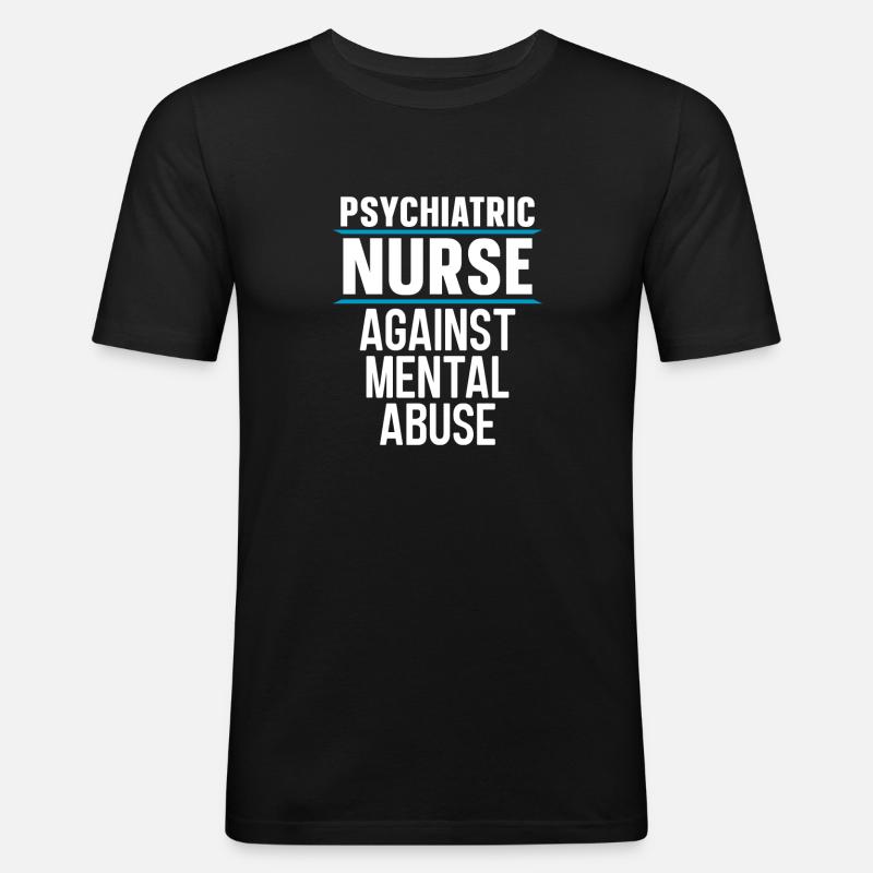 Krankenschwester - Männer Slim Fit T-Shirt - Schwarz
