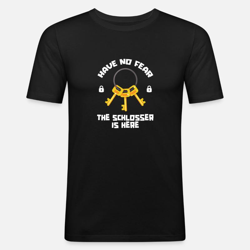 Blacksmith Metal Worker Locksmith - Men's Slim Fit T-Shirt - black