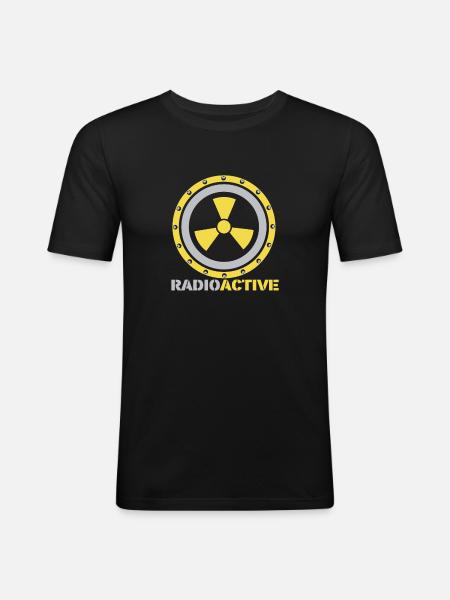 Physics Phyiker Nuclear Physics - Men's Slim Fit T-Shirt - black