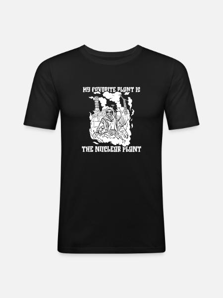 Physics Phyiker Nuclear Physics - Men's Slim Fit T-Shirt - black