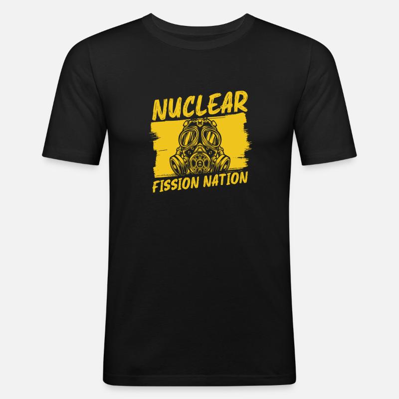 Physics Phyiker Nuclear Physics - Men's Slim Fit T-Shirt - black