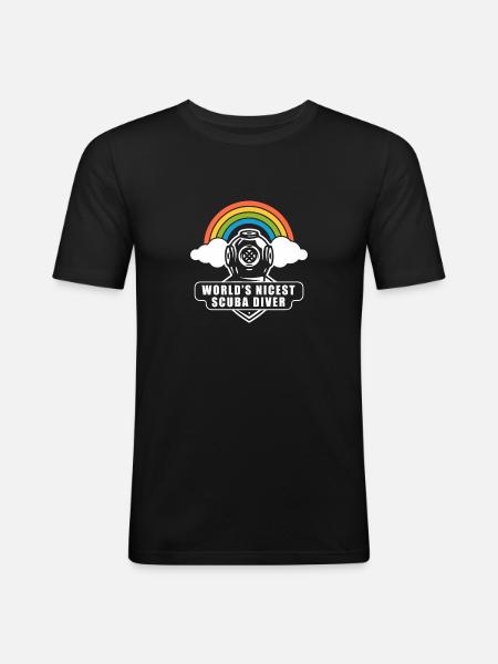 Diving Divers Commercial Diving - Men's Slim Fit T-Shirt - black
