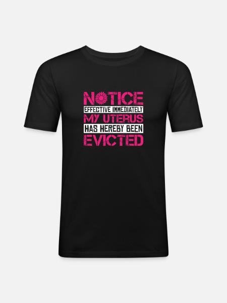 Hysterektomie Hysterektomie - Männer Slim Fit T-Shirt - Schwarz