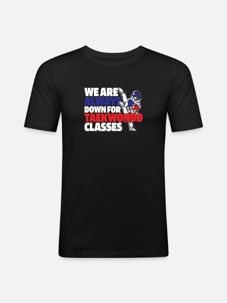 Taekwondo - Men's Slim Fit T-Shirt - black