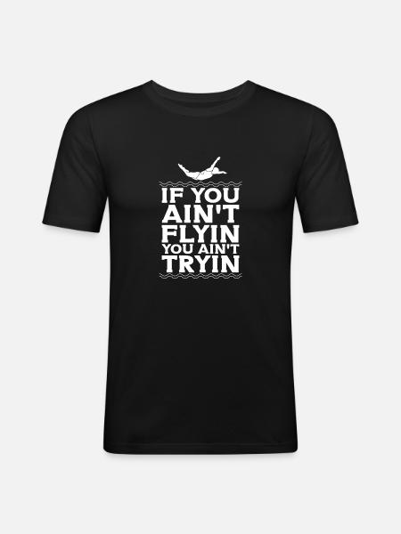 Diving Divers - Men's Slim Fit T-Shirt - black