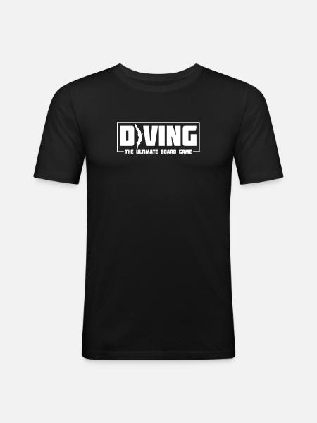 Diving Diver Funny - Men's Slim Fit T-Shirt - black