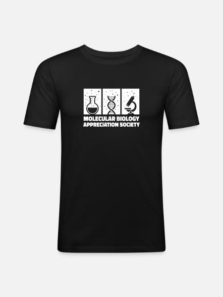 Biologiste Biologiste moléculaire - T-shirt près du corps Homme - noir