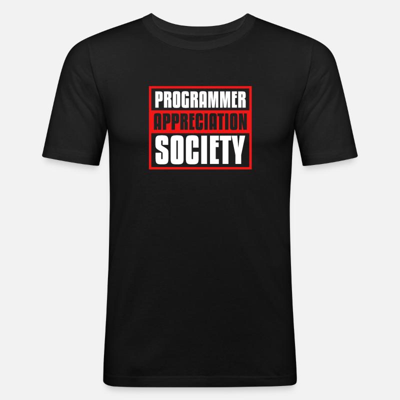 Developer Coder Programmer Society - Men's Slim Fit T-Shirt - black