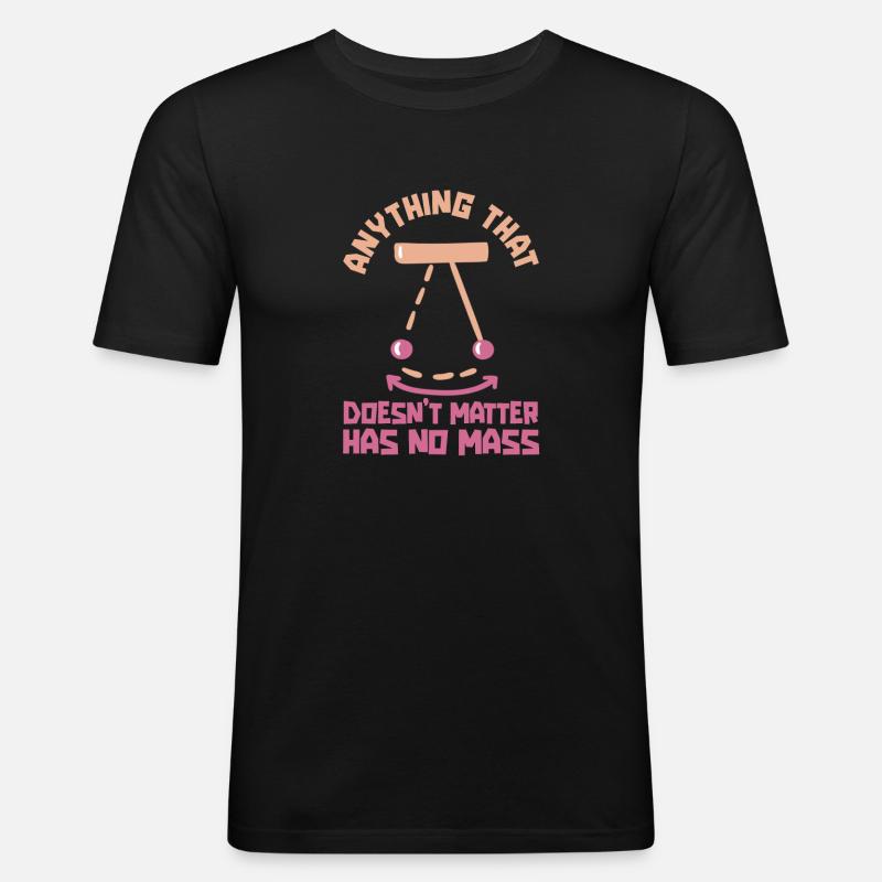 Physik Phyiker Kernphysik - Männer Slim Fit T-Shirt - Schwarz