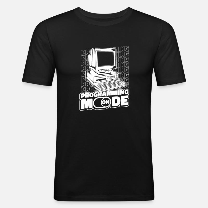 Développeur Coder Programmeur Mode - T-shirt près du corps Homme - noir