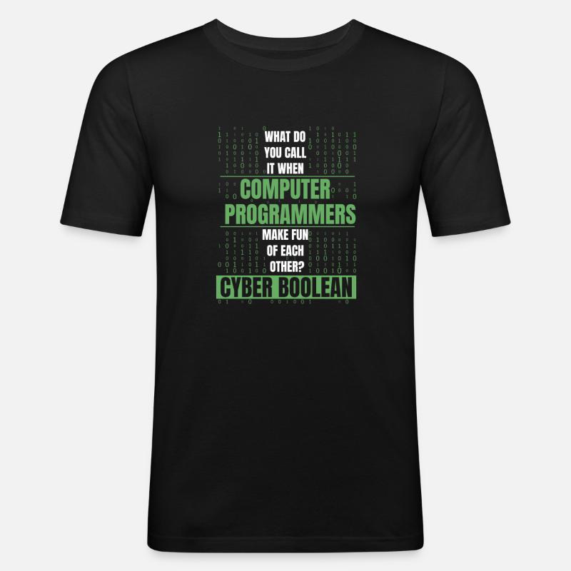 Développeur Coder Programmeur Drôle - T-shirt près du corps Homme - noir
