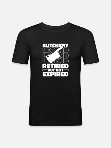 Butcher Butcher Butcher Retired - Men's Slim Fit T-Shirt - black