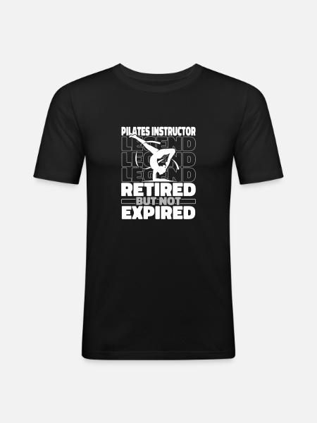 Pilates Pilates Retired Teacher - Men's Slim Fit T-Shirt - black