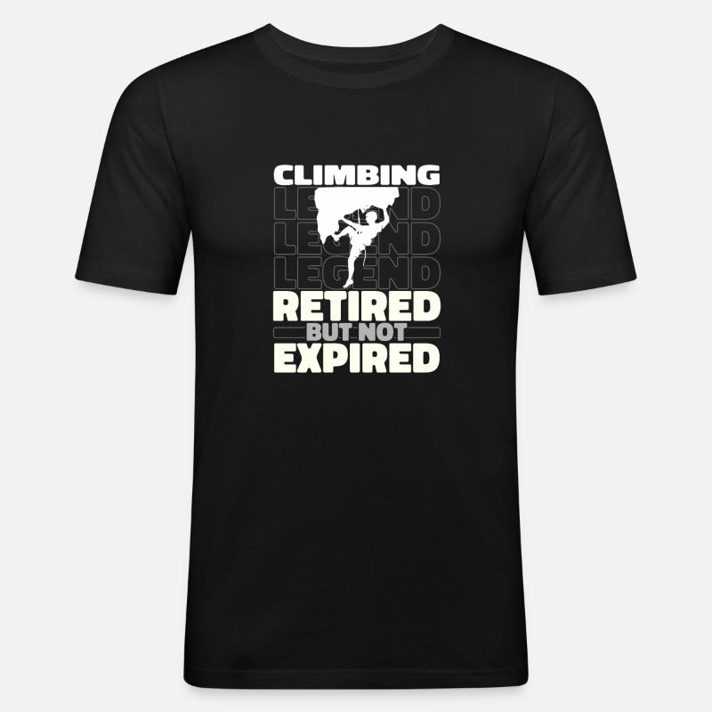 Climbing Retired Climbers - Men's Slim Fit T-Shirt - black