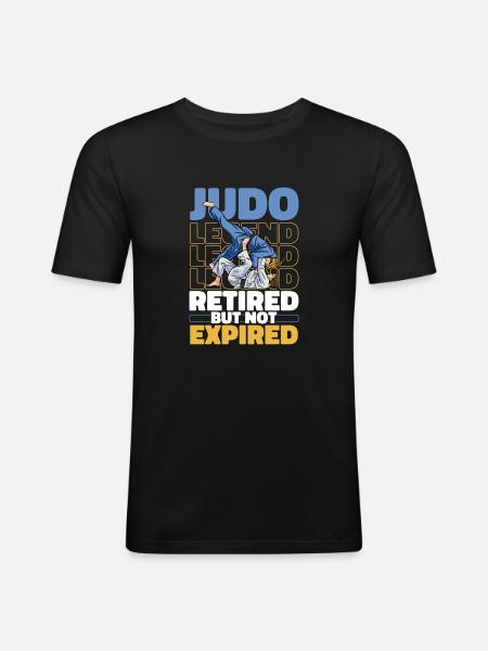 Judoka Pensioners - Men's Slim Fit T-Shirt - black