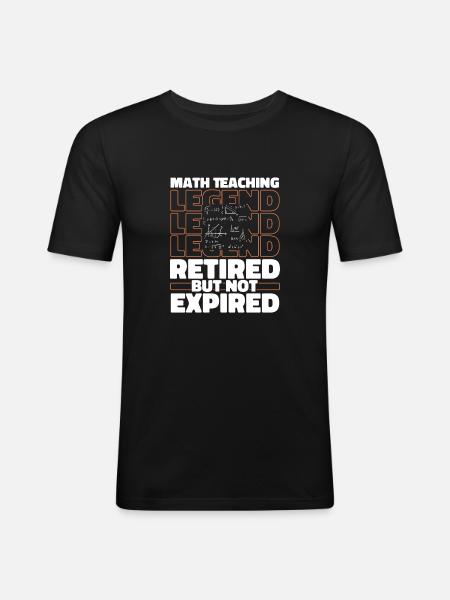 Math Mathematics Retiree - Men's Slim Fit T-Shirt - black