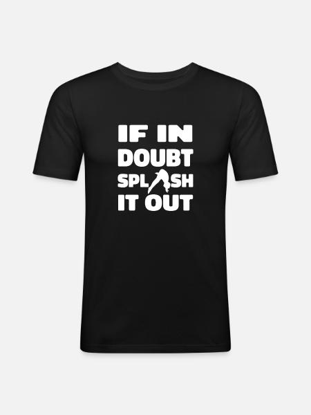 Plongée Plongeur pulvérisation - T-shirt près du corps Homme - noir
