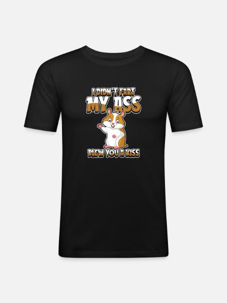 Hamster Golden Hamster - Men's Slim Fit T-Shirt - black