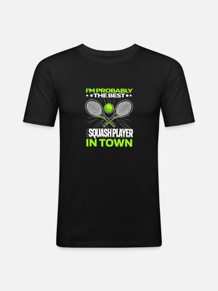 Squash at its best - Men's Slim Fit T-Shirt - black