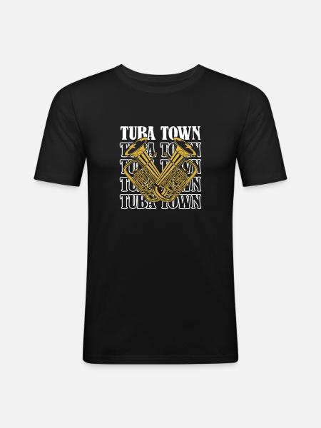 Fanfare procession Tuba City - Men's Slim Fit T-Shirt - black