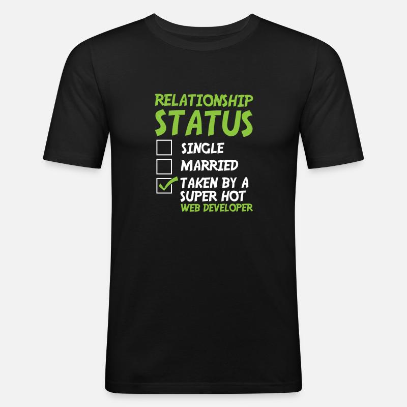 Web Developer Web Developer Funny - Men's Slim Fit T-Shirt - black