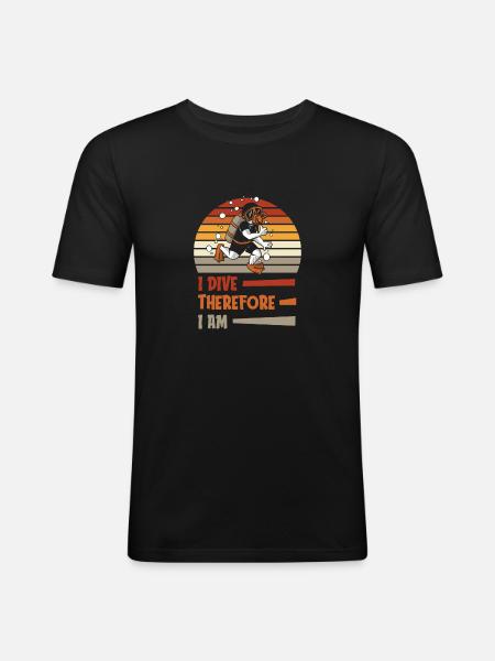 Diving Diver Commercial Diving - Men's Slim Fit T-Shirt - black