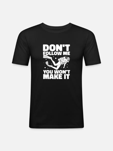 Diving Diver Commercial Diving - Men's Slim Fit T-Shirt - black