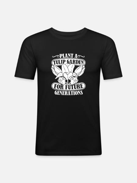 Tulips Tulips - Men's Slim Fit T-Shirt - black