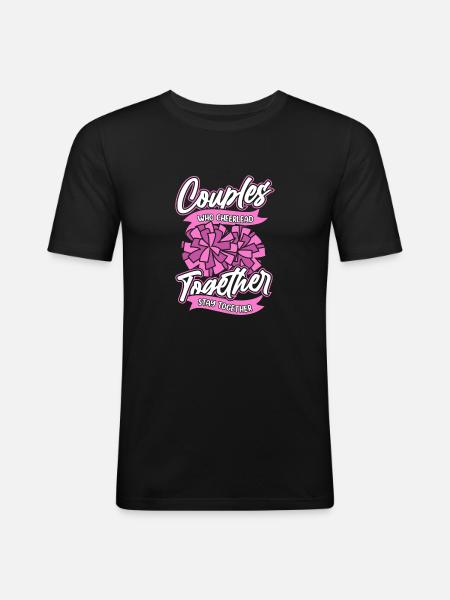 Cheerleader Cheerleading C - Männer Slim Fit T-Shirt - Schwarz