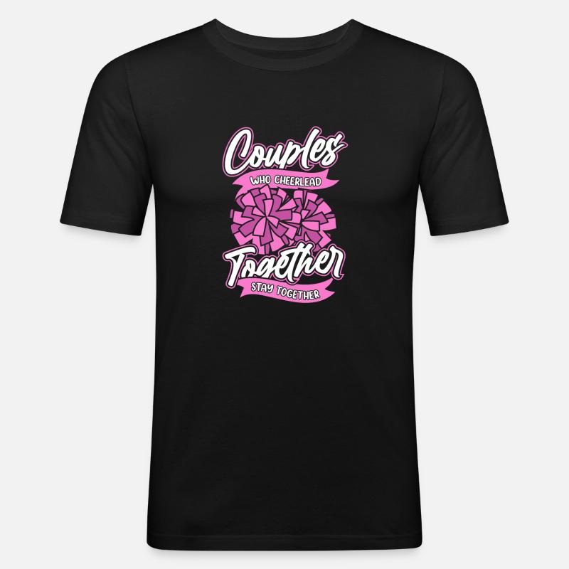 Cheerleader Cheerleading C - Männer Slim Fit T-Shirt - Schwarz