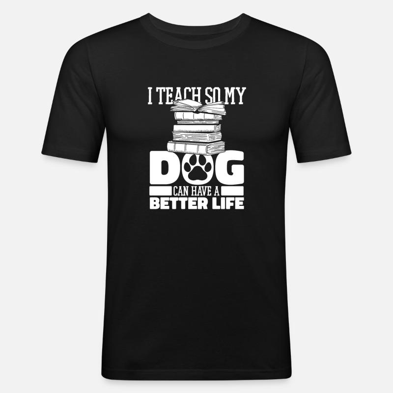 Lehrer Pädagoge - Männer Slim Fit T-Shirt - Schwarz