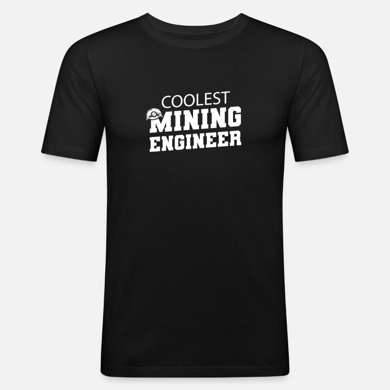 Engineer Mining Engineer - Men's Slim Fit T-Shirt - black
