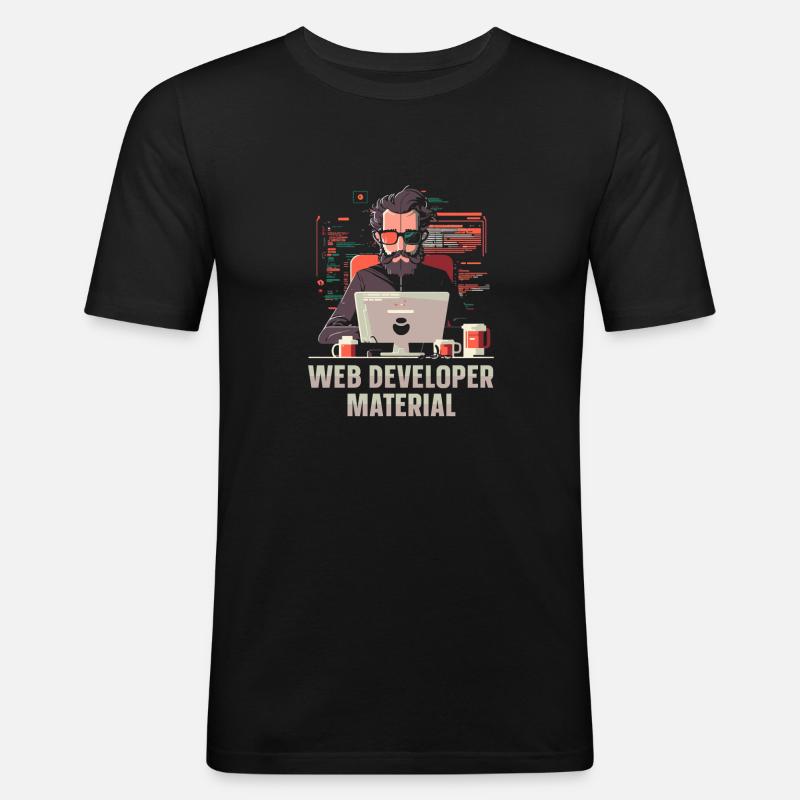 Web Developer Webdeveloper Cool - Men's Slim Fit T-Shirt - black